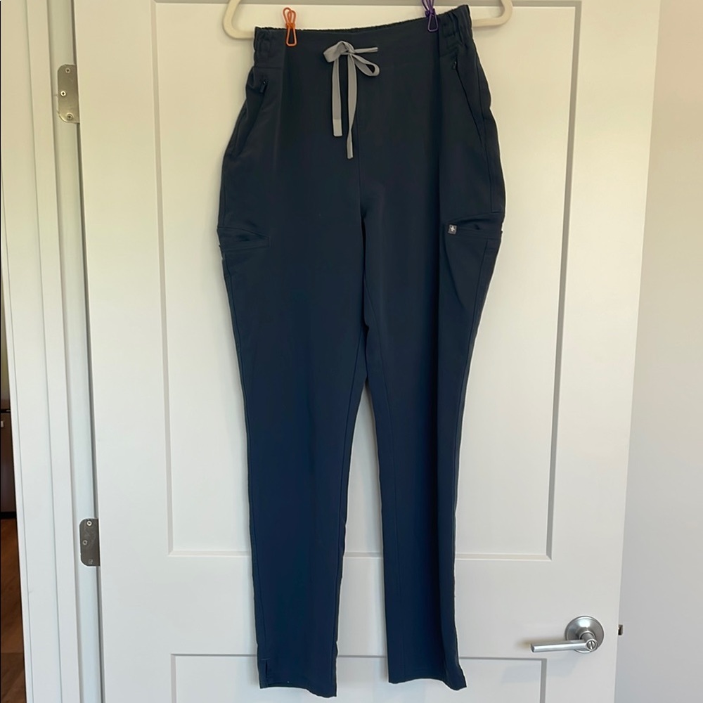 Figs Dark Harbor High Waisted Evan Skinny Scrub Pant